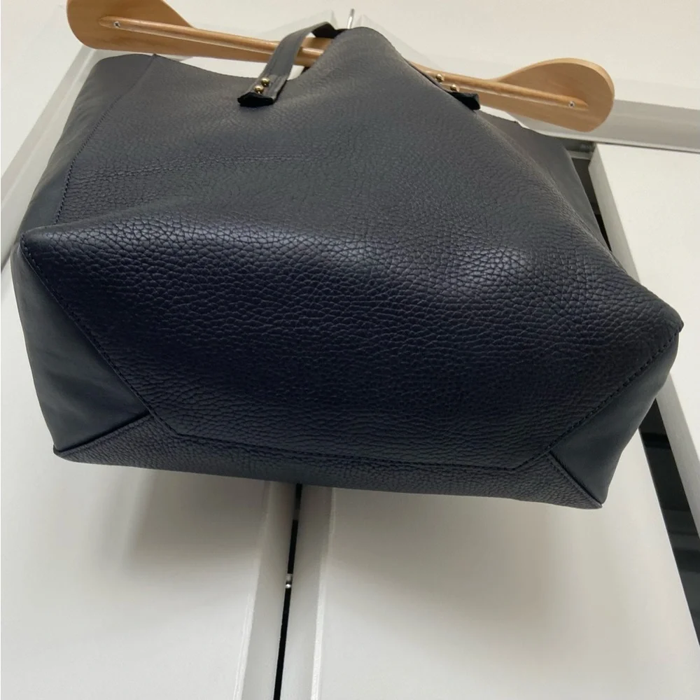 Aspinal of London - Essential Leather Tote Bag Navy Pebble - Pristine/Excellent - Picture 8 of 16